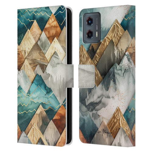 Nature Magick Fascinating Hills Decorative Leather Book Wallet Case Cover For Motorola Moto G (2023)