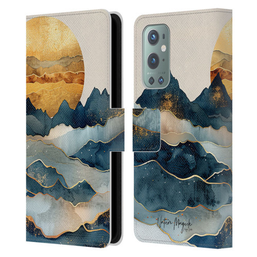 Nature Magick Fascinating Hills Under The Moon Leather Book Wallet Case Cover For OnePlus 9