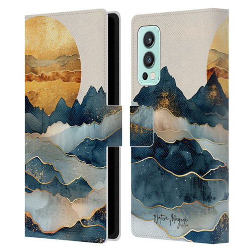 Nature Magick Fascinating Hills Under The Moon Leather Book Wallet Case Cover For OnePlus Nord 2 5G