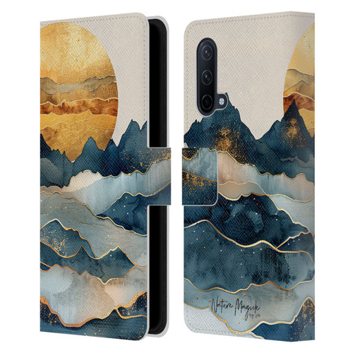 Nature Magick Fascinating Hills Under The Moon Leather Book Wallet Case Cover For OnePlus Nord CE 5G
