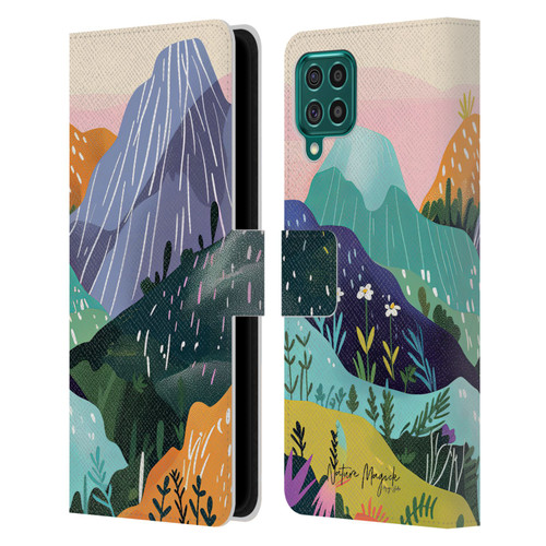 Nature Magick Fascinating Hills Colors Leather Book Wallet Case Cover For Samsung Galaxy F62 (2021)