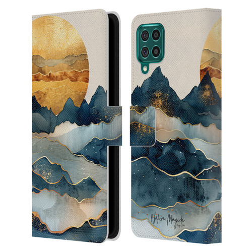 Nature Magick Fascinating Hills Under The Moon Leather Book Wallet Case Cover For Samsung Galaxy F62 (2021)