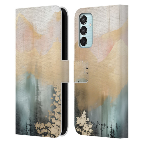 Nature Magick Fascinating Hills Watercolor Leather Book Wallet Case Cover For Samsung Galaxy M15/F15 5G