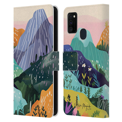 Nature Magick Fascinating Hills Colors Leather Book Wallet Case Cover For Samsung Galaxy M30s (2019)/M21 (2020)