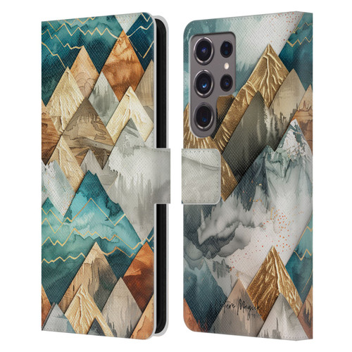 Nature Magick Fascinating Hills Decorative Leather Book Wallet Case Cover For Samsung Galaxy S24 Ultra 5G