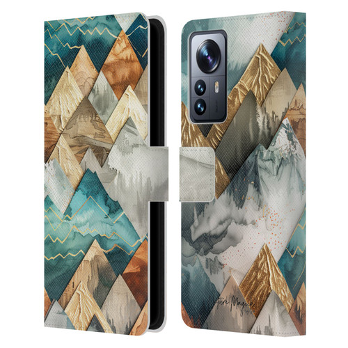 Nature Magick Fascinating Hills Decorative Leather Book Wallet Case Cover For Xiaomi 12 Pro