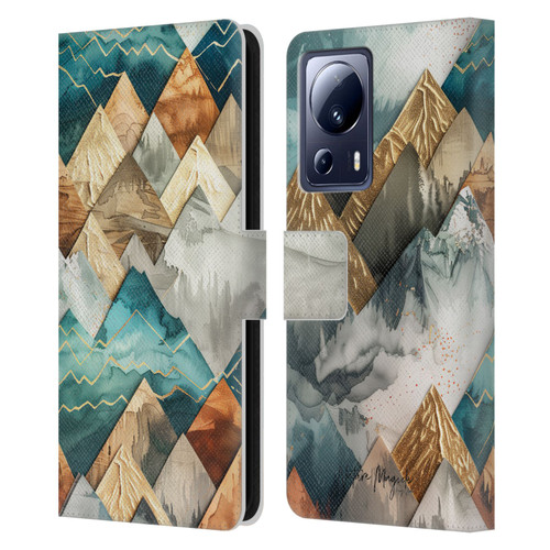 Nature Magick Fascinating Hills Decorative Leather Book Wallet Case Cover For Xiaomi 13 Lite 5G