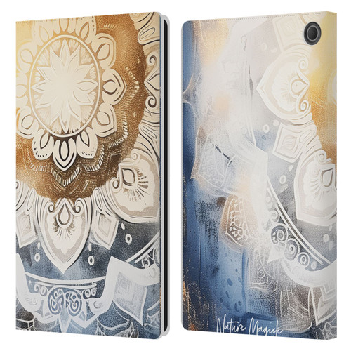 Nature Magick Lush Ring Healing Leather Book Wallet Case Cover For Amazon Fire Max 11 2023