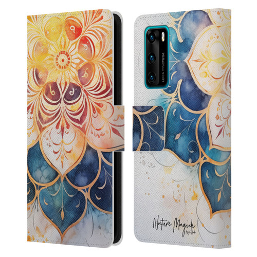Nature Magick Lush Ring Wealth Leather Book Wallet Case Cover For Huawei P40 5G