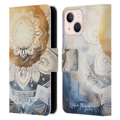 Nature Magick Lush Ring Healing Leather Book Wallet Case Cover For Apple iPhone 13 Mini