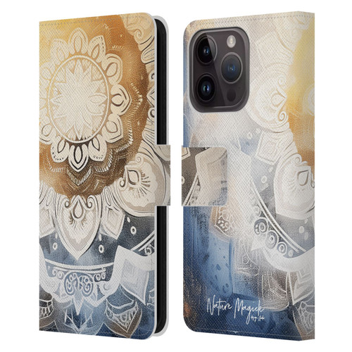 Nature Magick Lush Ring Healing Leather Book Wallet Case Cover For Apple iPhone 15 Pro