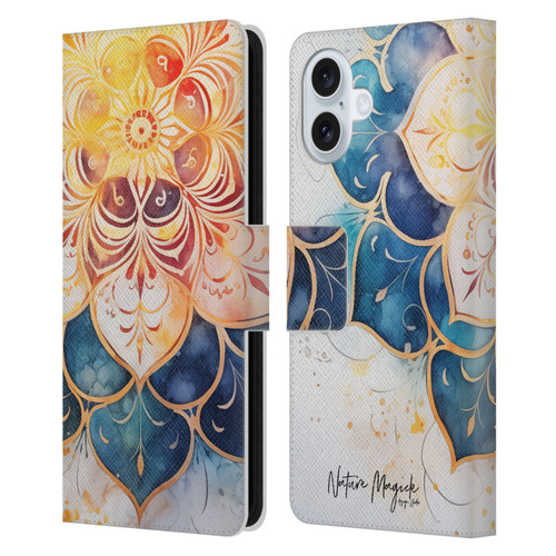 Nature Magick Lush Ring Wealth Leather Book Wallet Case Cover For Apple iPhone 16 Plus