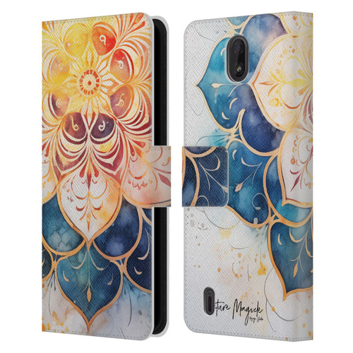 Nature Magick Lush Ring Wealth Leather Book Wallet Case Cover For Nokia C01 Plus/C1 2nd Edition