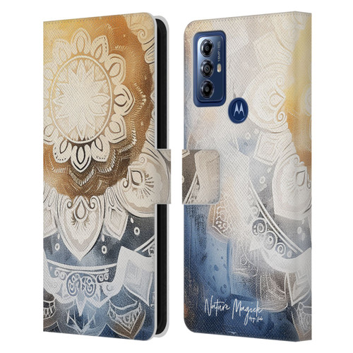 Nature Magick Lush Ring Healing Leather Book Wallet Case Cover For Motorola Moto G Play (2023)