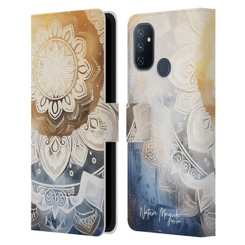 Nature Magick Lush Ring Healing Leather Book Wallet Case Cover For OnePlus Nord N100