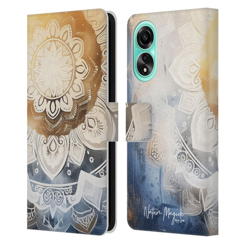 Nature Magick Lush Ring Healing Leather Book Wallet Case Cover For OPPO A78 4G
