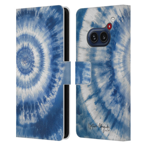 Nature Magick Shibori Tie Dye Center Leather Book Wallet Case Cover For Nothing Phone (2a)