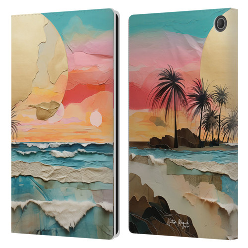 Nature Magick Various Collection Moon Tides Leather Book Wallet Case Cover For Amazon Fire Max 11 2023