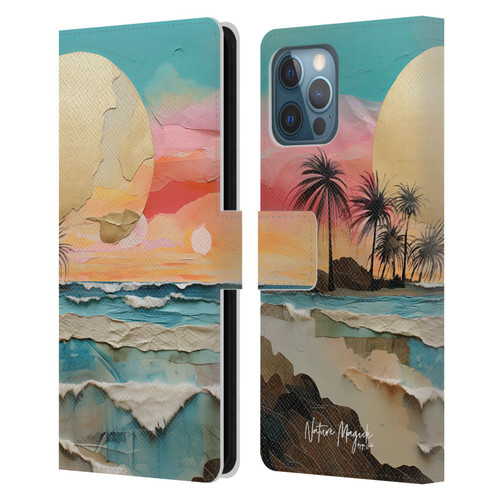 Nature Magick Various Collection Moon Tides Leather Book Wallet Case Cover For Apple iPhone 12 Pro Max