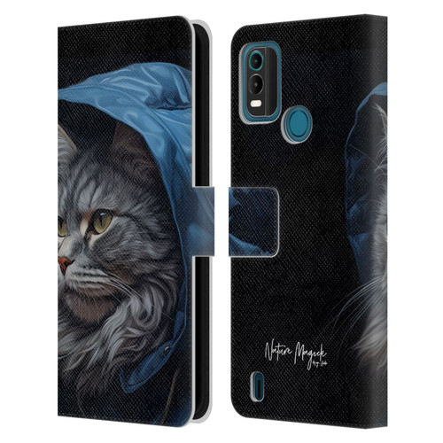 Nature Magick Various Collection Winter Cat Leather Book Wallet Case Cover For Nokia G11 Plus
