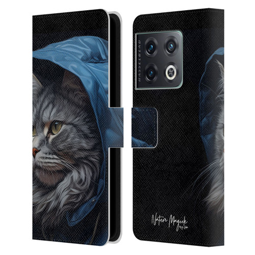 Nature Magick Various Collection Winter Cat Leather Book Wallet Case Cover For OnePlus 10 Pro