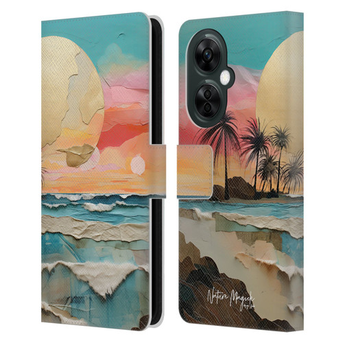 Nature Magick Various Collection Moon Tides Leather Book Wallet Case Cover For OnePlus Nord CE 3 Lite 5G