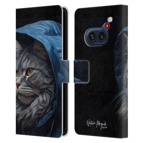 Nature Magick Various Collection Winter Cat Leather Book Wallet Case Cover For Nothing Phone (2a)