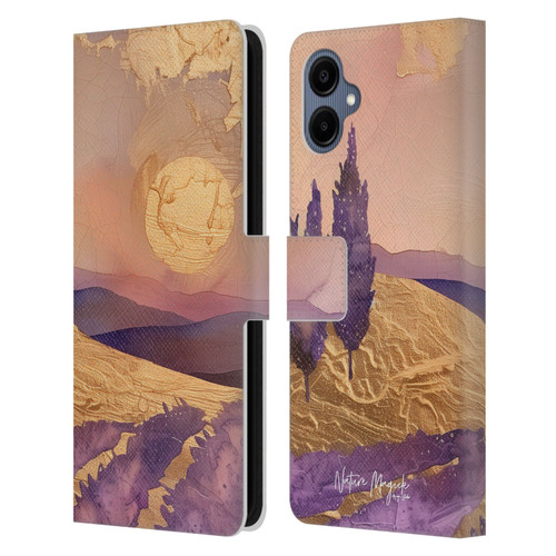 Nature Magick Various Collection Mauve Land Leather Book Wallet Case Cover For Samsung Galaxy A06 4G