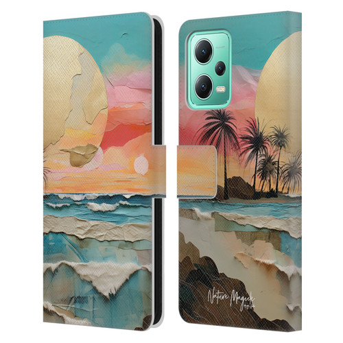 Nature Magick Various Collection Moon Tides Leather Book Wallet Case Cover For Xiaomi Redmi Note 12 5G