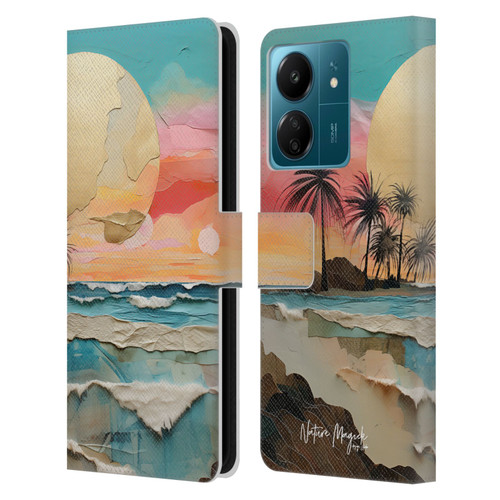 Nature Magick Various Collection Moon Tides Leather Book Wallet Case Cover For Xiaomi Redmi 13C 4G