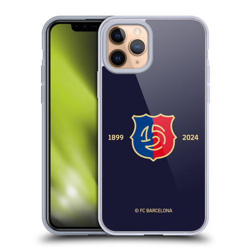 FC Barcelona 125th Anniversary Logo Stack Soft Gel Case for Apple iPhone 11 Pro