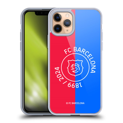 FC Barcelona 125th Anniversary Red & Blue Soft Gel Case for Apple iPhone 11 Pro