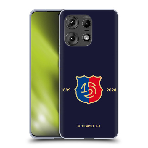FC Barcelona 125th Anniversary Logo Stack Soft Gel Case for Motorola Edge 50 Pro