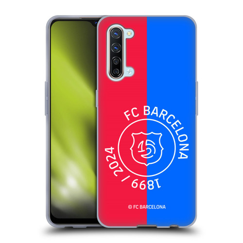 FC Barcelona 125th Anniversary Red & Blue Soft Gel Case for OPPO Find X2 Lite 5G