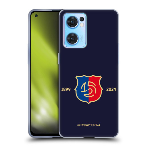 FC Barcelona 125th Anniversary Logo Stack Soft Gel Case for OPPO Reno7 5G / Find X5 Lite