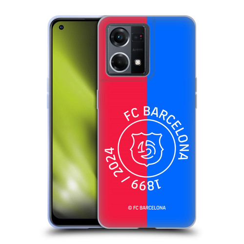 FC Barcelona 125th Anniversary Red & Blue Soft Gel Case for OPPO Reno8 4G