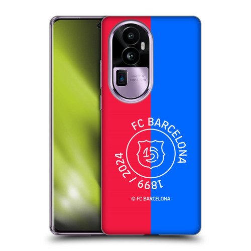 FC Barcelona 125th Anniversary Red & Blue Soft Gel Case for OPPO Reno10 Pro+