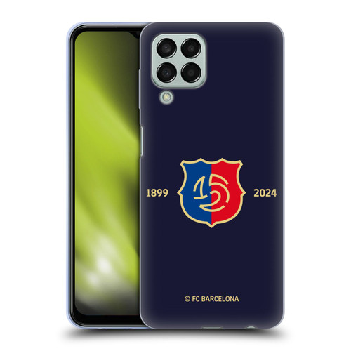 FC Barcelona 125th Anniversary Logo Stack Soft Gel Case for Samsung Galaxy M33 (2022)