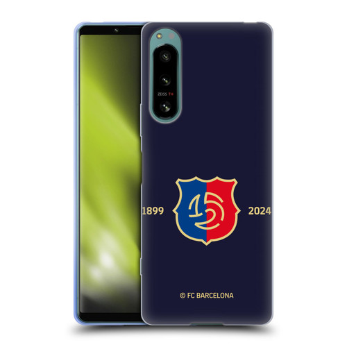 FC Barcelona 125th Anniversary Logo Stack Soft Gel Case for Sony Xperia 5 IV