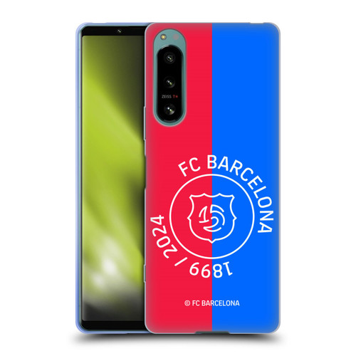 FC Barcelona 125th Anniversary Red & Blue Soft Gel Case for Sony Xperia 5 IV