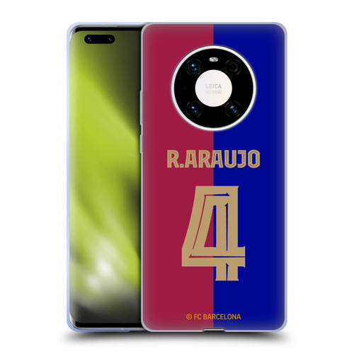 FC Barcelona 2024/25 Players Home Kit Ronald Araújo Soft Gel Case for Huawei Mate 40 Pro 5G