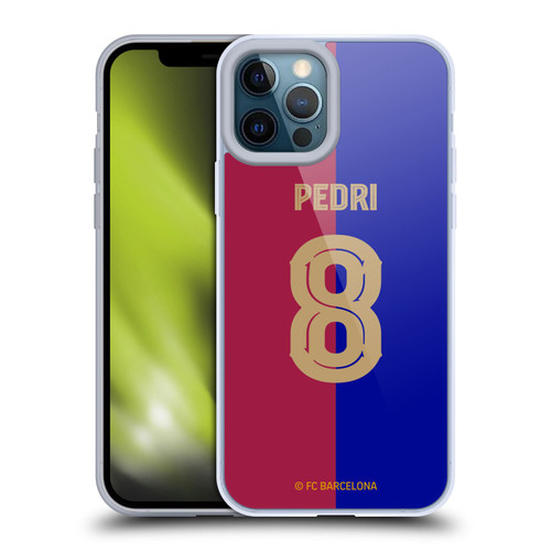 FC Barcelona 2024/25 Players Home Kit Pedri Soft Gel Case for Apple iPhone 12 Pro Max