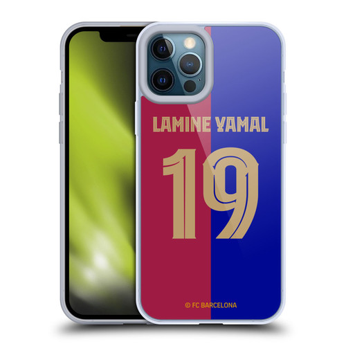 FC Barcelona 2024/25 Players Home Kit Lamine Yamal Soft Gel Case for Apple iPhone 12 Pro Max