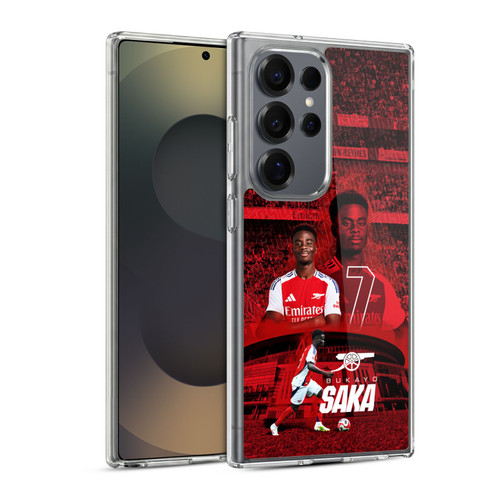 Arsenal FC 2024/25 First Team Bukayo Saka Soft Gel Case for Samsung Galaxy S25 Ultra & MagSafe