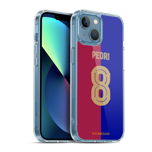 FC Barcelona 2024/25 Players Home Kit Pedri Soft Gel Case for Apple iPhone 13 Mini & MagSafe