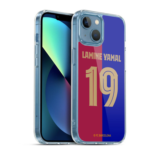 FC Barcelona 2024/25 Players Home Kit Lamine Yamal Soft Gel Case for Apple iPhone 13 Mini & MagSafe