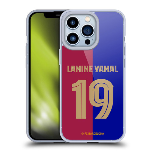FC Barcelona 2024/25 Players Home Kit Lamine Yamal Soft Gel Case for Apple iPhone 13 Pro