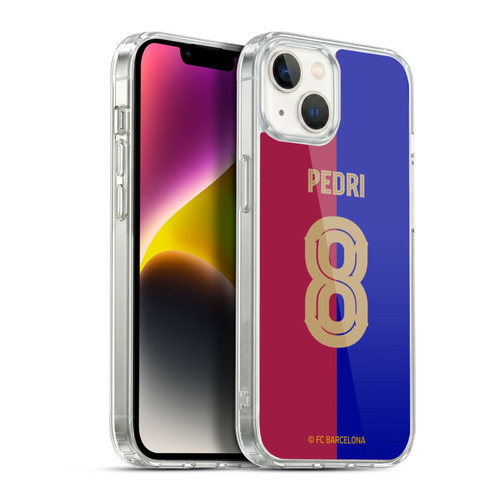 FC Barcelona 2024/25 Players Home Kit Pedri Soft Gel Case for Apple iPhone 14 Plus & MagSafe