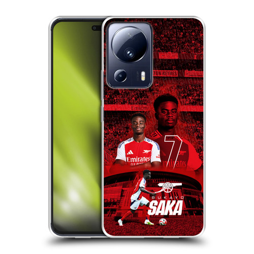 Arsenal FC 2024/25 First Team Bukayo Saka Soft Gel Case for Xiaomi 13 Lite 5G Arsenal FC 2024/25 First Team Bukayo Saka Soft Gel Case for Xiaomi 13 Lite 5G