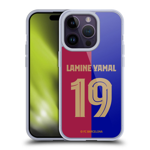 FC Barcelona 2024/25 Players Home Kit Lamine Yamal Soft Gel Case for Apple iPhone 14 Pro FC Barcelona 2024/25 Players Home Kit Lamine Yamal Soft Gel Case for Apple iPhone 14 Pro